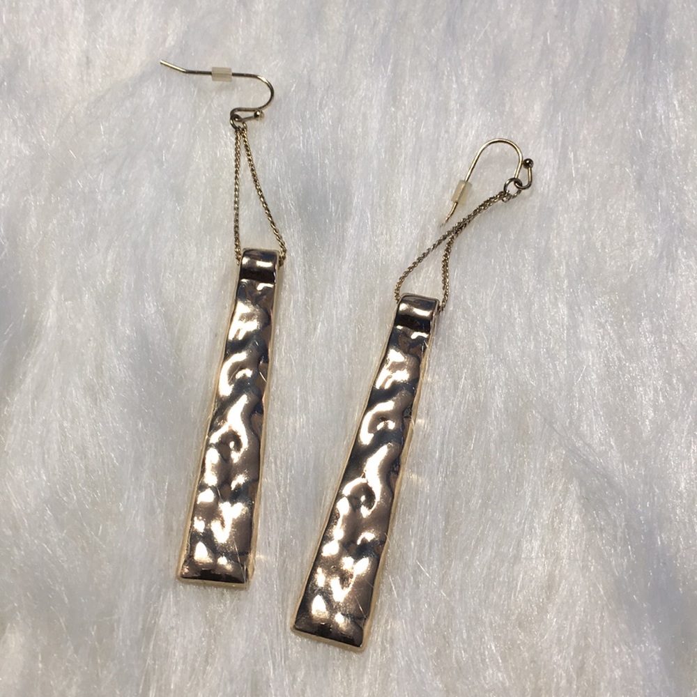 Gold tone earrings
